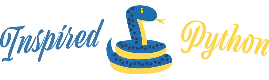 Logo of Inspired Python of a coiled snake